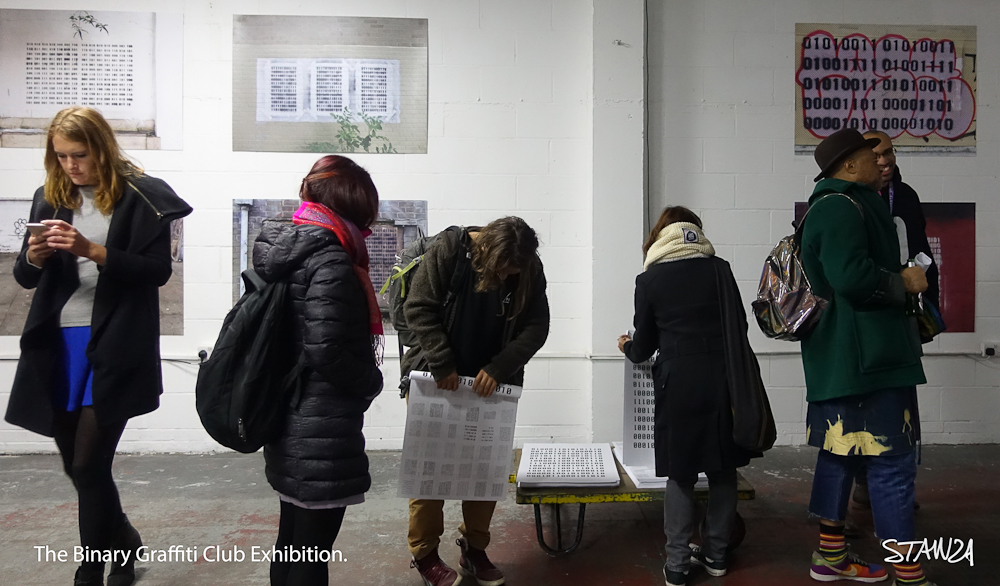 Stanza , The Binary Grafitti Club artwork, code, 10101. agency