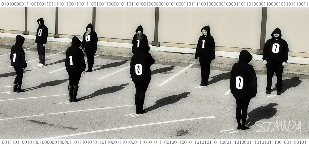 The Binary Graffiti Club. An Art Project by Stanza,  