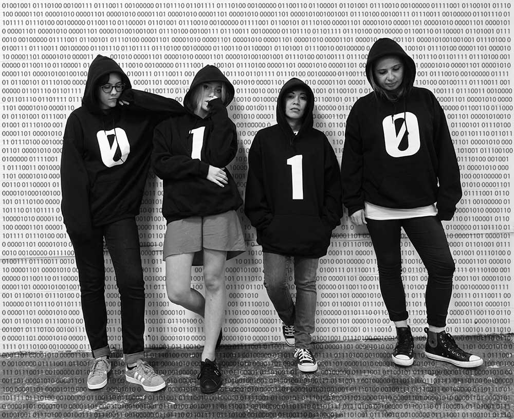 The Binary Graffiti Club. An Art Project by Stanza,  